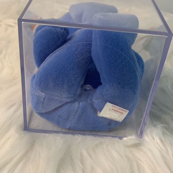Ty (12) Rare Retired AMERICA Blue Stuffed Animal Bear with Flag Patch - Picture 14 of 14
